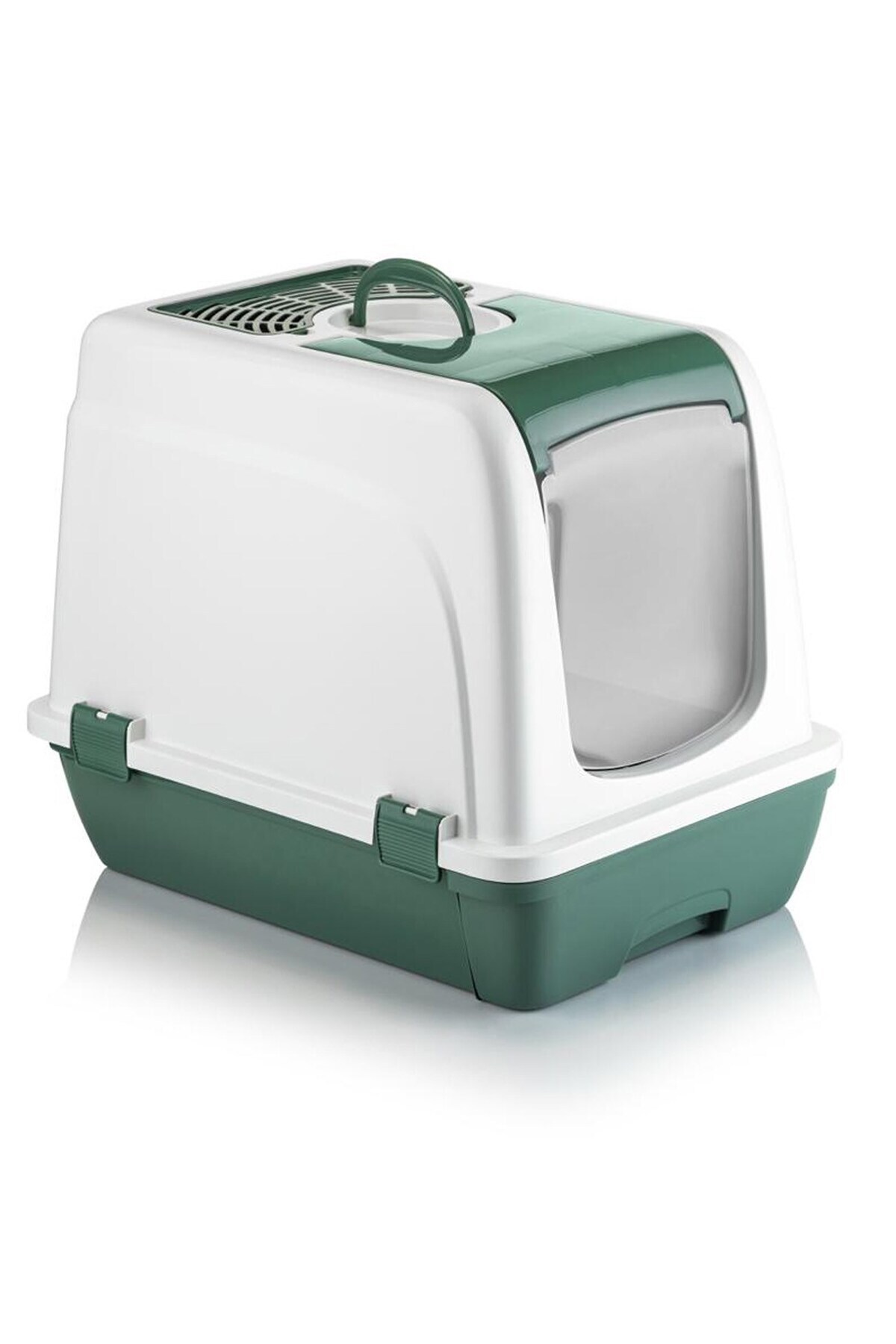 Petozi Orta Boy Çekmeceli Kapalı Kedi Tuvaleti Kürek Hediyeli 47 x 39,5 x 55cm - Görsel 3