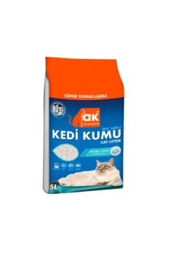 AK Akkum Marsilya Sabun Kokulu Topaklaşan İnce Taneli Kedi Kumu 5 L