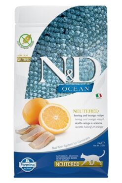 N&D Ringa Balıklı ve Portakallı Kısır Kedi Maması 1,5 kg