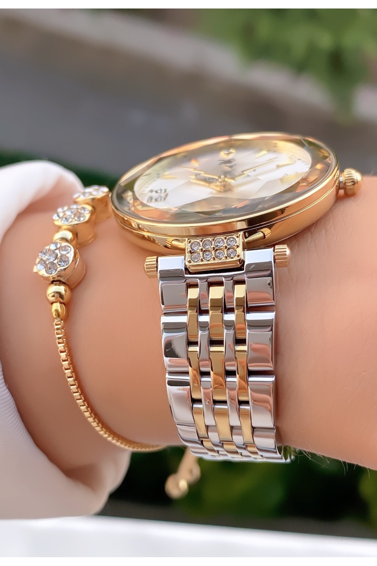 Daniel Klein Sarı Gümüş Renk - Orijinal - 2 Yıl Garantili Kadın Kol Saati - Bileklik Hediyeli - Görsel 3