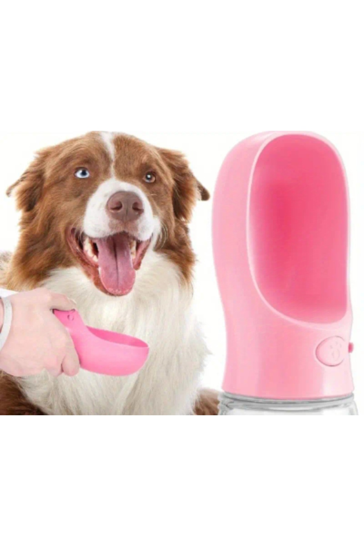 TRİPULAM 350 ml Taşınabilir Kilitlenebilir Seyahat Suluk – Evcil Hayvanlar İçin Sızdırmaz Su Kabı Suluğu - Görsel 3