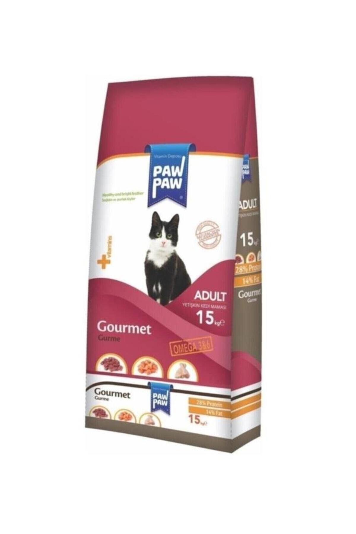 PawPaw Paw Paw Gurme Renkli Yetişkin Kedi Maması 15 Kg