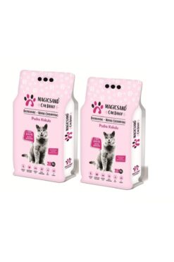 magicsand Cat Litter Bebe Pudralı Kedi Kumu Kalın Taneli 10 Lt * 2 Adet