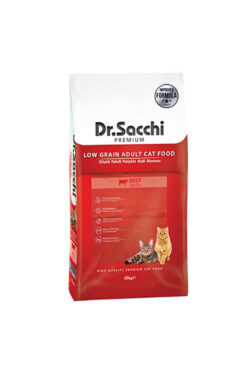 Dr. Sacchi Dr.Sacchi Premium Sığır Etli Düşük Tahıllı Yetişkin Kedi Maması 10 Kg