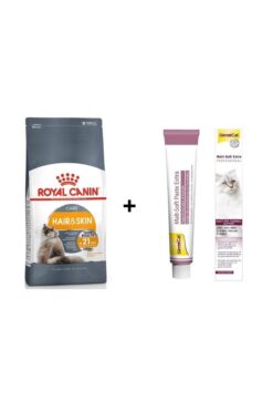 Royal Canin Hair Skin Deri Ve Tüy Sağlığı Kedi Maması 2 Kg + Gimcat Malt 100 Gr