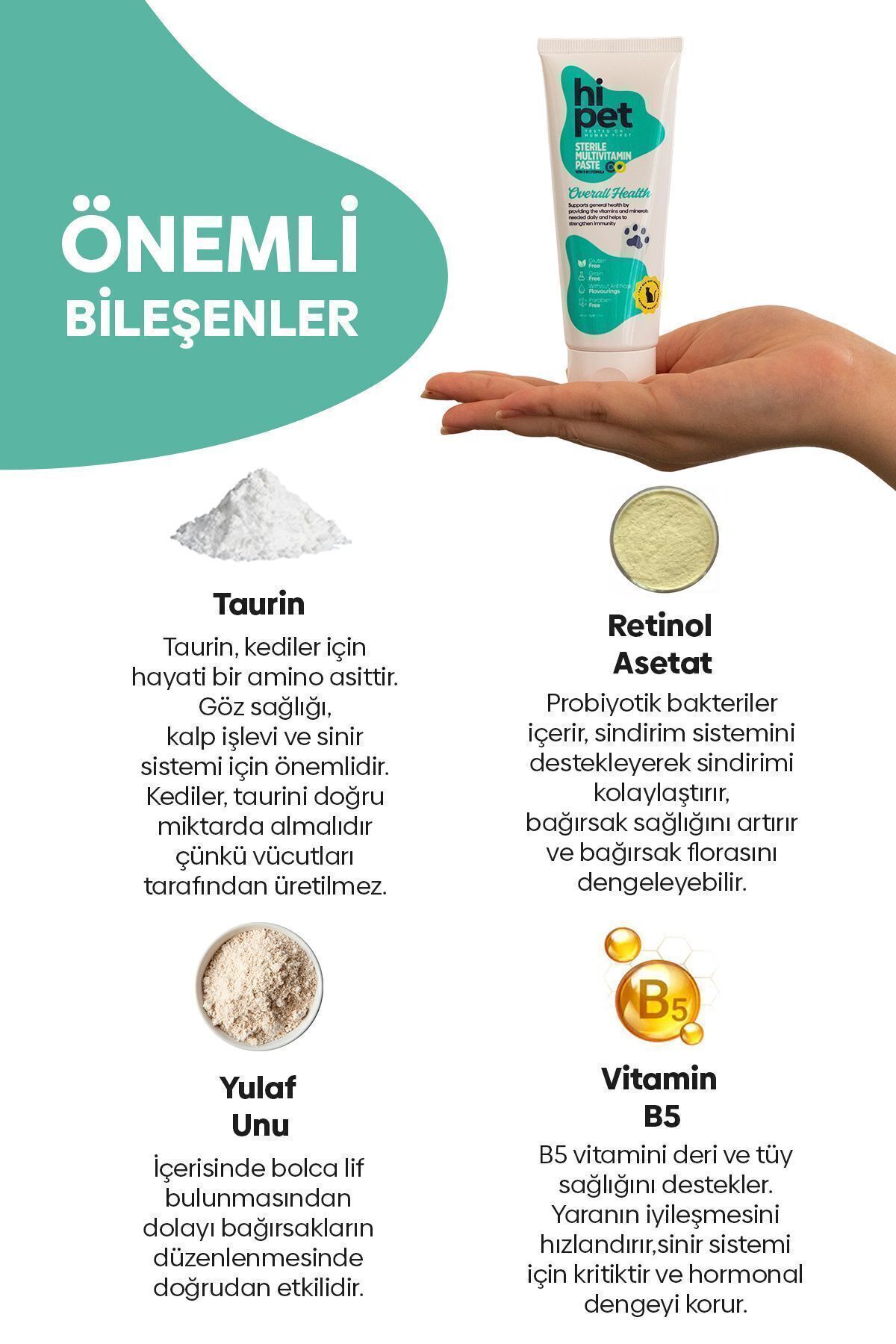 HiPet Multivitamin Kedi Maltı - Görsel 3