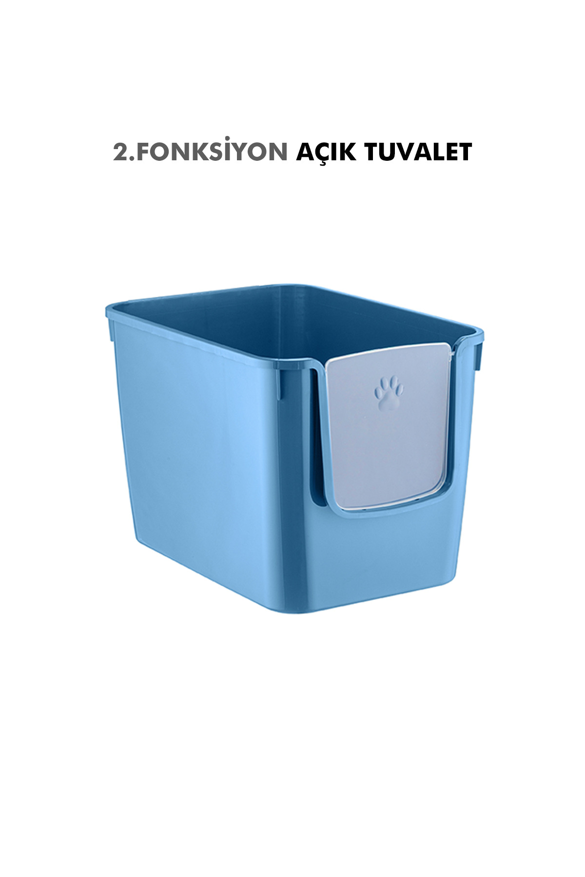 SENNEDİLERSEN PetGrow XXL 3 Fonksiyonlu Premium Kapalı Kedi Tuvaleti ve Taşıma Çantası 56 x 40 x 43 Cm - Görsel 3