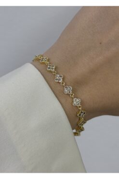 KİLİGİSTANBUL SIRALI YONCA BİLEKLİK 14+5 CM