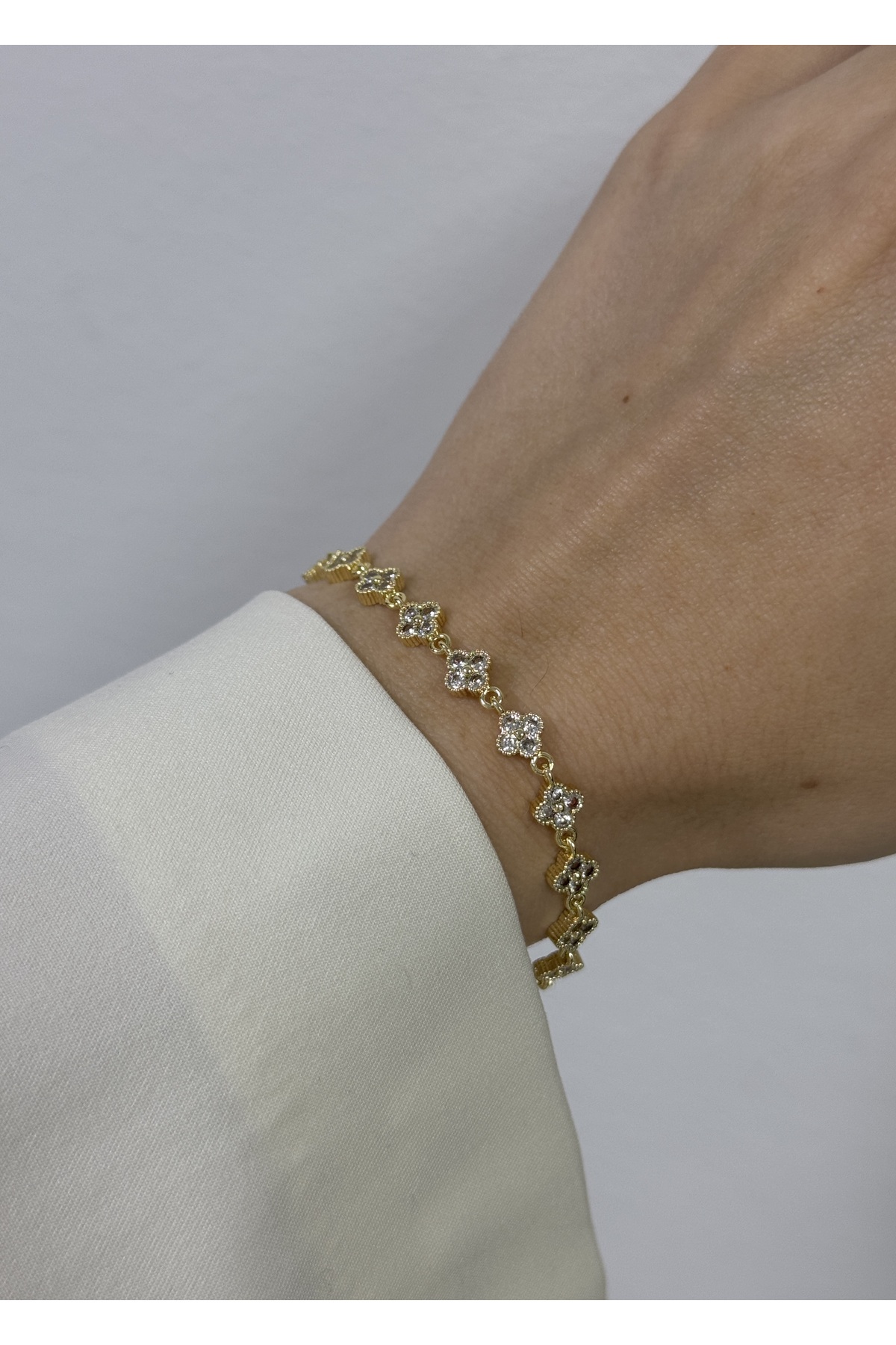 KİLİGİSTANBUL SIRALI YONCA BİLEKLİK 14+5 CM - Görsel 2