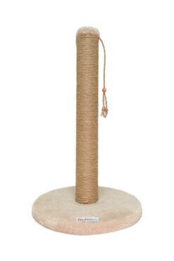 Lena Pet Yuvarlak Taban Kedi Tırmalama Tahtası 52cm Açık Kahve