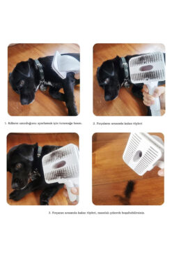 Wahw Pet Tüy Toplama Aparatı Kedi ve Köpeklere Uygun, Süpürge Aparatı 32mm-35mm