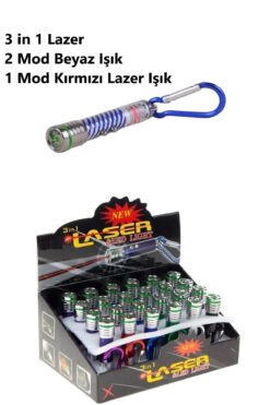 Kenko Kırmızı Lazer ve Fener 3 in 1 Laser Kedi Oyuncağı Kediniz İçin Eğlenceli Aktivite Anahtarlık Askılı