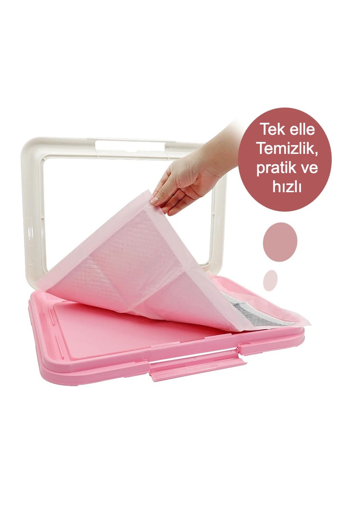 MDS Taşınabilir Köpek Eğitim Tuvaleti - Kapalı Köpekler için Lazımlık, Kedi Kumu Kutusu ve Ped Tutucu - Görsel 2