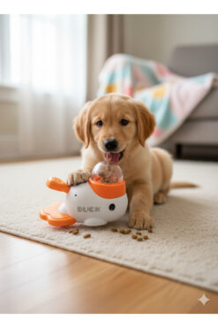 Silvanature Köpekler İçin Akıllı Etkileşimli Ödül Mama Dağıtıcı Oyuncak - Basmalı Eğitimli Eğlence Oyunu