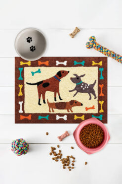 Vagonik Evcil Hayvan Kedi Köpek Mama Su Paspası, Yavru ve Yetişkin Kedi Köpek Maması Su Paspası Mama Altlığı