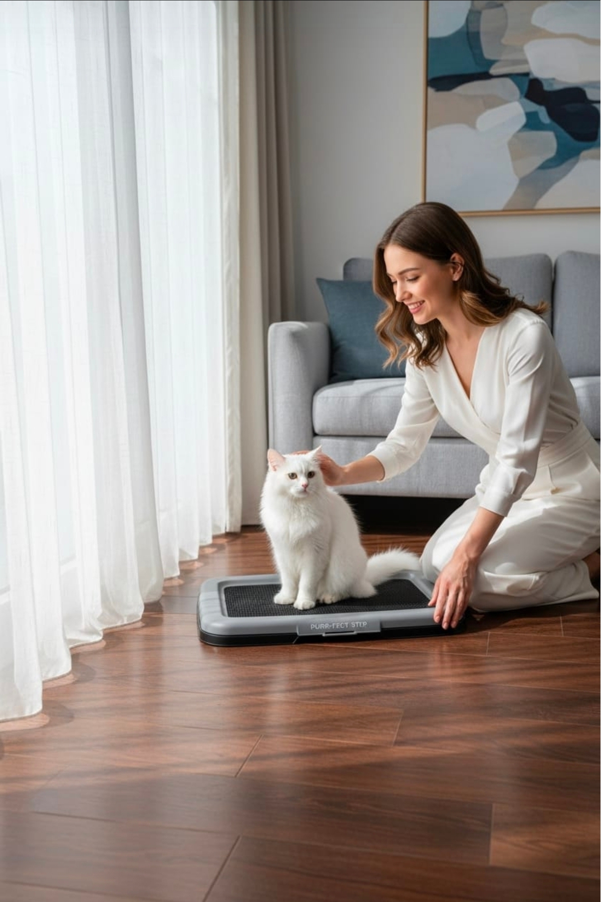 Herza House Akıllı Kedi Köpek Tuvaleti (elekli) - Görsel 3