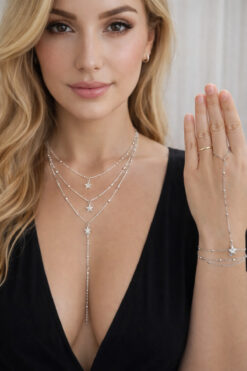 derokas Seksi Şık, Sevimli 2 Li Set Şahmeran Ve Y Kolye Çelik Kararmaz