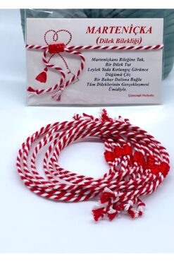 Concept HuBuTU 10 Adet Hediyelik Kadın Erkek Marteniçka Şans Dilek Bilekliği Seti