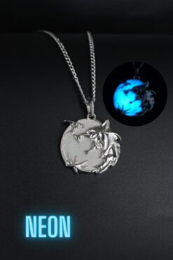 Dukkanka Neon The Witcher Kurt Karanlıkta Parlayan Fosforlu Zincir Kolye