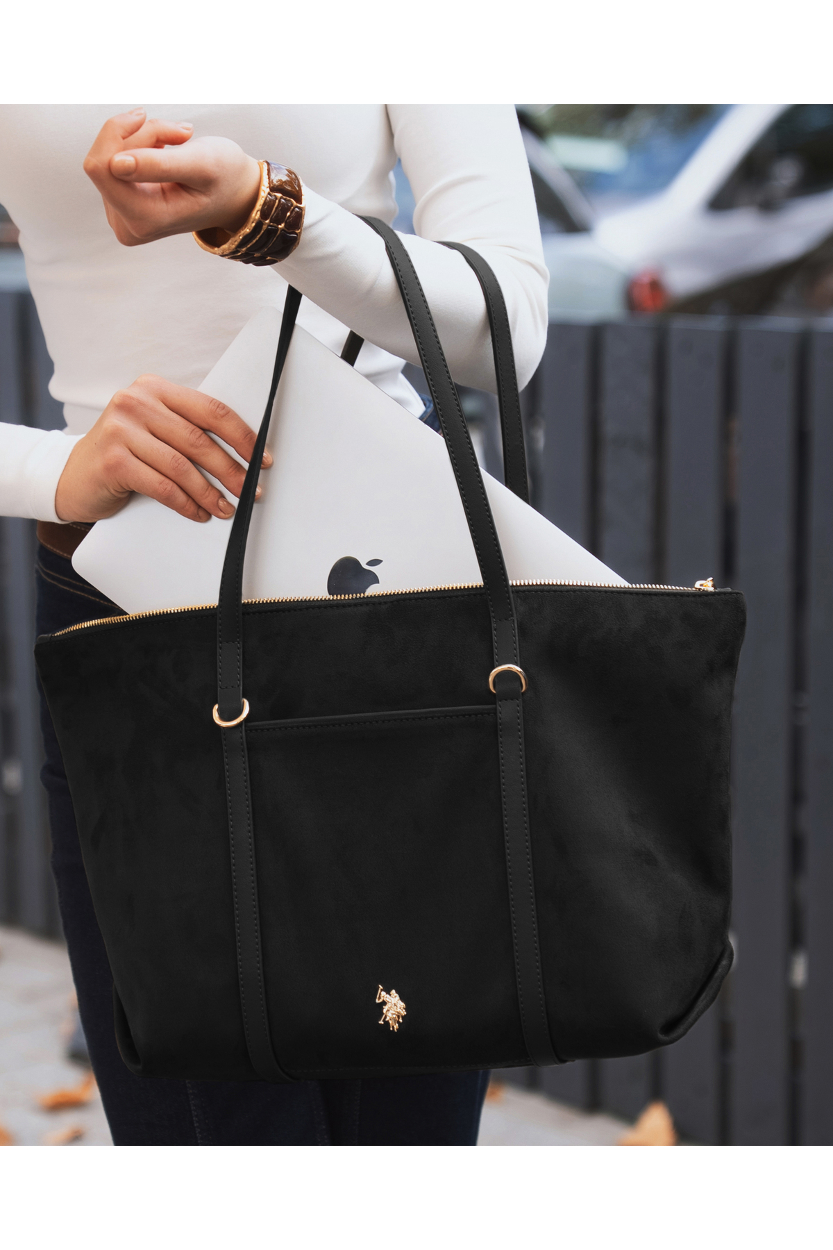 U.S. Polo Assn. Sıyah Kadın Omuz Çantası Us26310 - Görsel 2