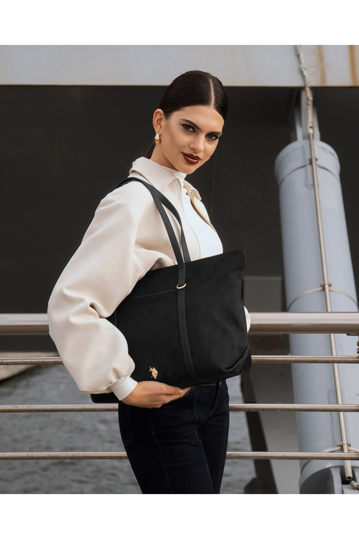 U.S. Polo Assn. Sıyah Kadın Omuz Çantası Us26310 - Görsel 3