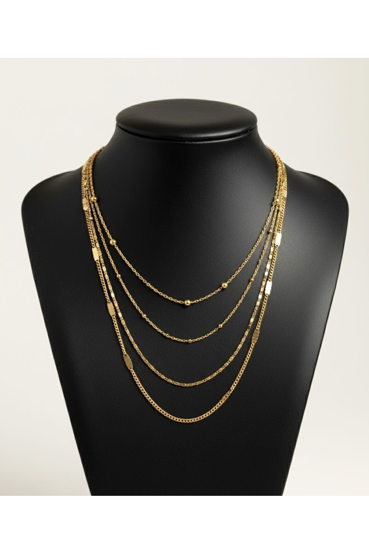 Gistoria Melora Çok Sıra Gold Kolye - Görsel 2