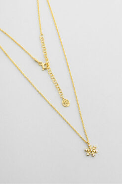 So CHIC... Elsa 18 Ayar Sarı Altın Kaplama 45 Cm Gümüş Minimal Kolye