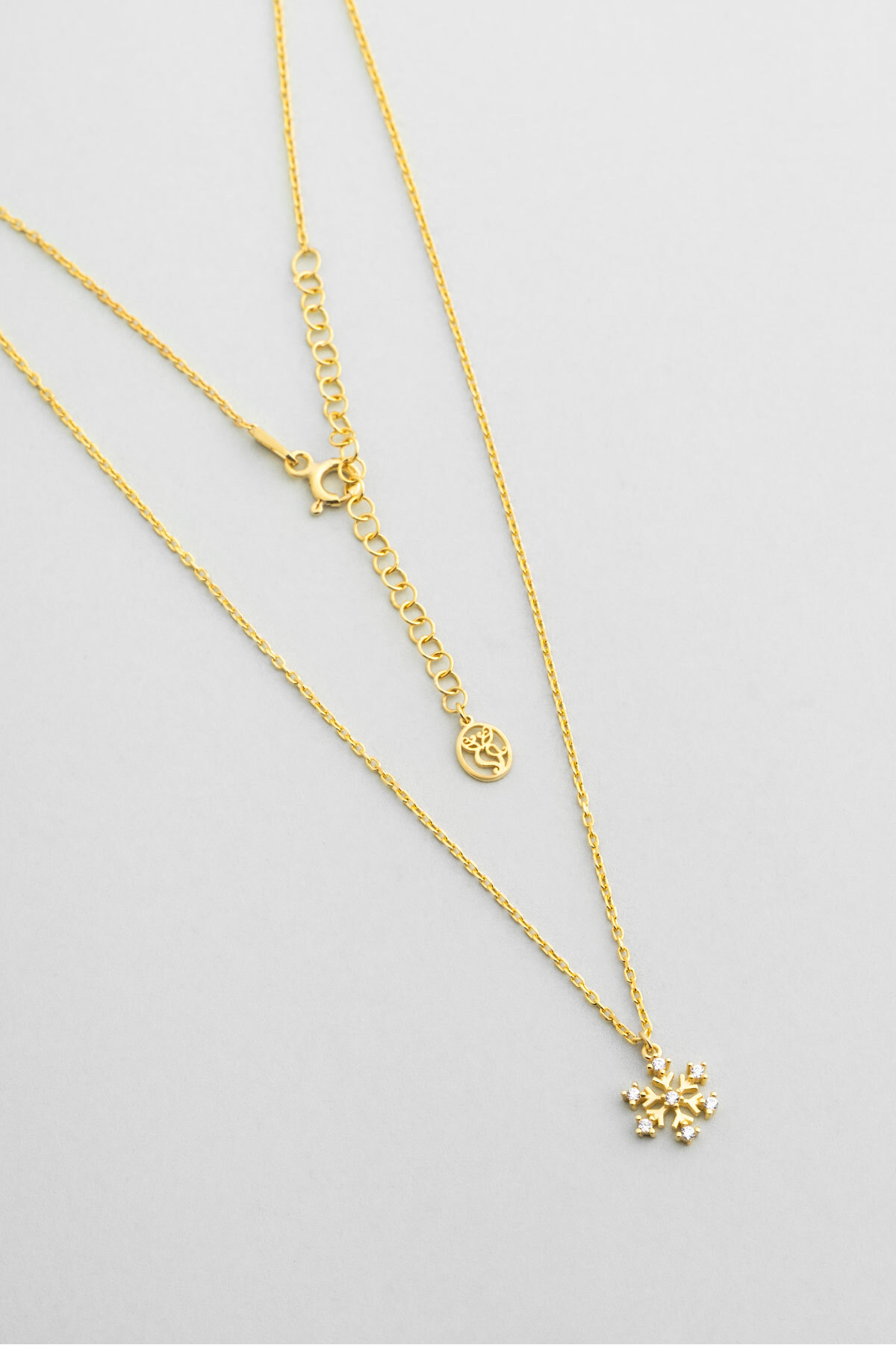 So CHIC... Elsa 18 Ayar Sarı Altın Kaplama 45 Cm Gümüş Minimal Kolye