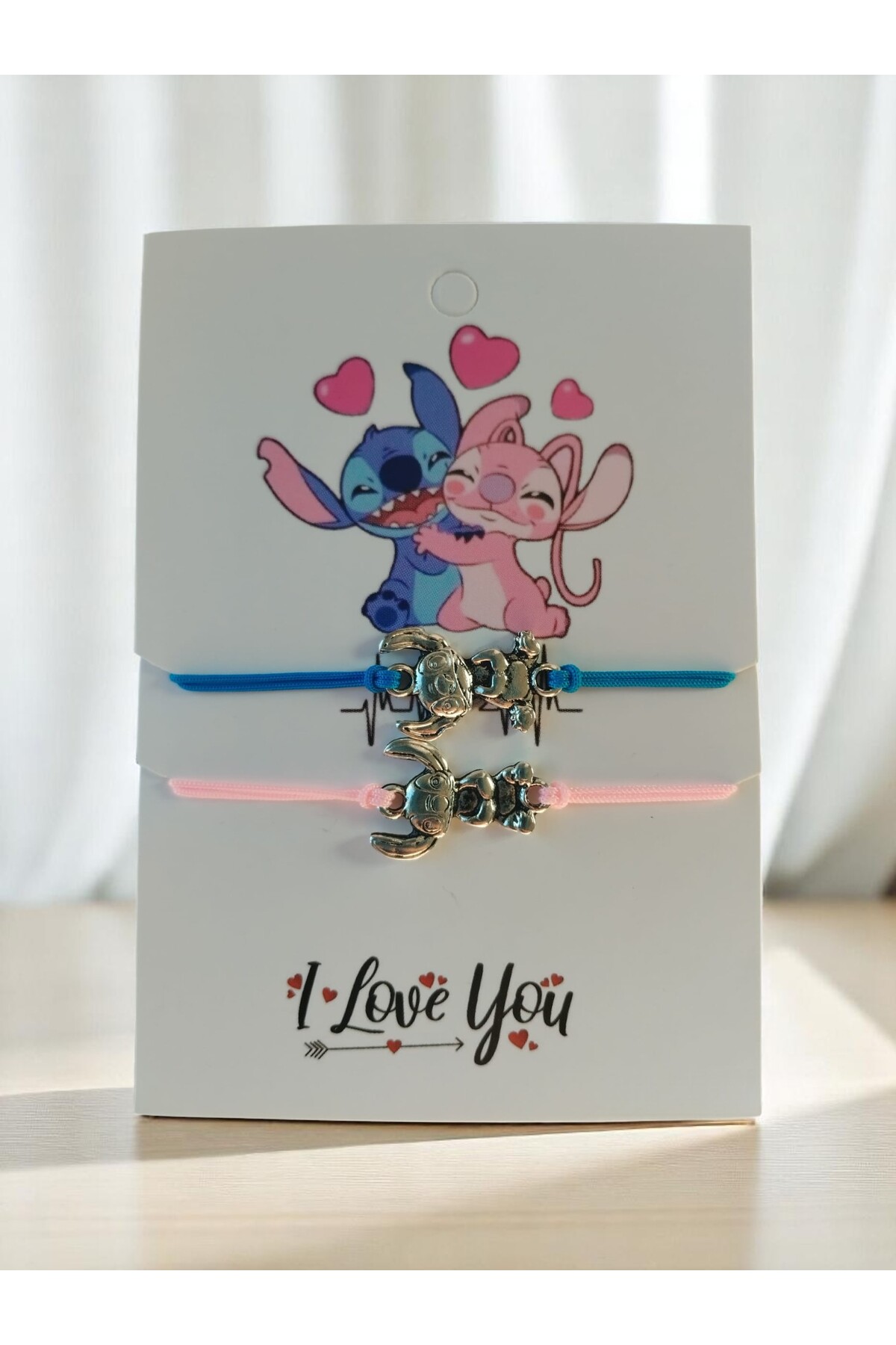 VerdeHome 2'li Disney Lilo Ve Stitch Sevgili Bileklik Arkadaşlık Bileklik Best Friends