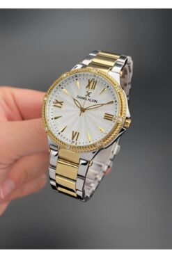 Daniel Klein Kadın Kol Saati Çelik Kordon Gold Gümüş Renk 3 Atm Su Geçirmezlik