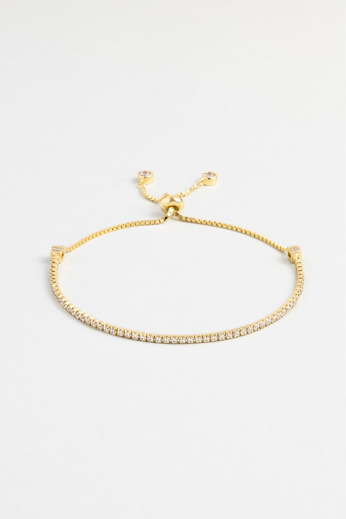 So CHIC... Su Yolu 18 Ayar Sarı Altın Kaplama Ayarlanabilir Gümüş Bileklik