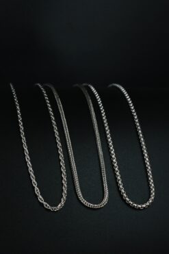 Dukkanka 3'lü Burgu Tilki ve Örme Zincir Kolye Seti