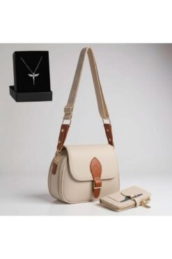 Givenza Sevgililer Gününe Özel Çüzdan ve Kolye Hediyeli 3'lü Kadın Hediye Seti