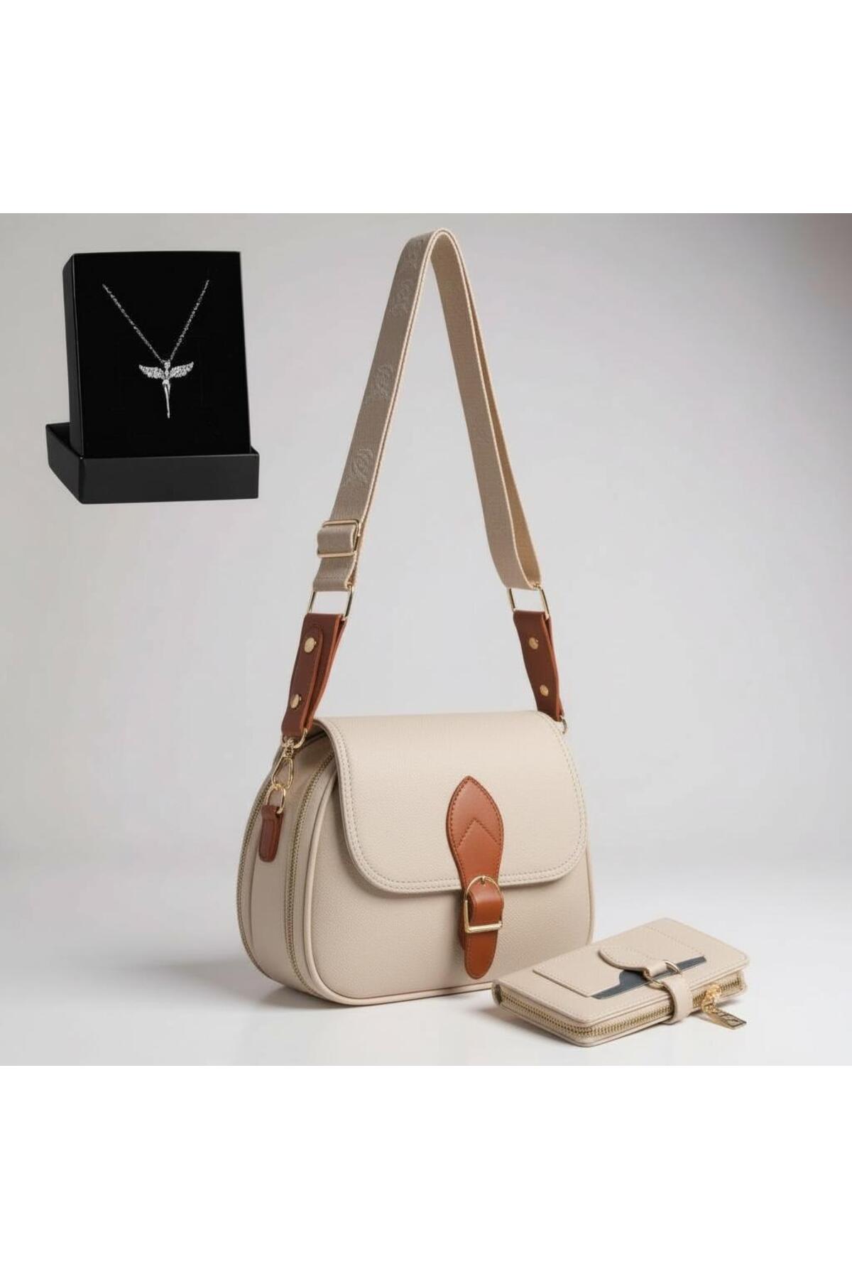 Givenza Sevgililer Gününe Özel Çüzdan ve Kolye Hediyeli 3'lü Kadın Hediye Seti