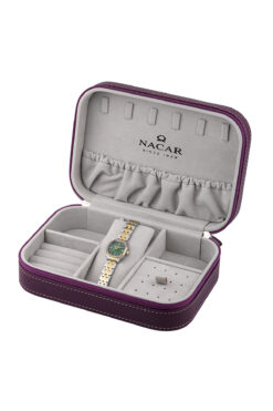 Nacar SAFİR CAM GÜMÜŞ - ALTIN KADIN KOL SAATİ | ÖZEL KUTUSUYLA | NC34-39B840-CNMS