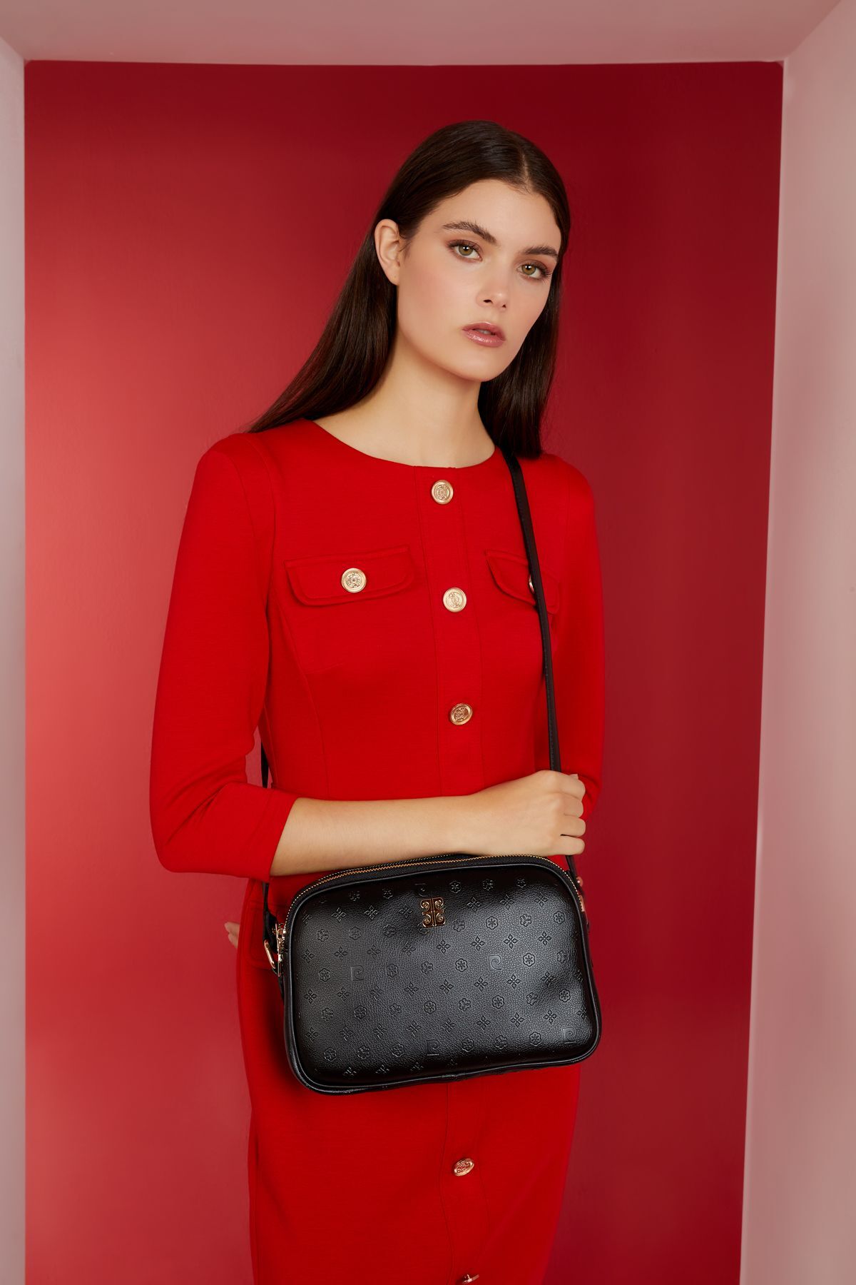 Pierre Cardin Floater Floater Siyah Kadın Omuz Çantası 05PO22Y1536