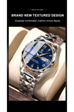 POEDAGAR Orijinal Paslanmaz Çelik  Erkek Lüx 1.Sınıf Kol Saati