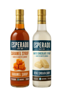 ESPERADO ŞEKERSİZ SUGAR FREE KARAMEL - BEYAZ ÇİKOLATA AROMALI AKHVE ŞURUBU 2 AD.X 750 ML