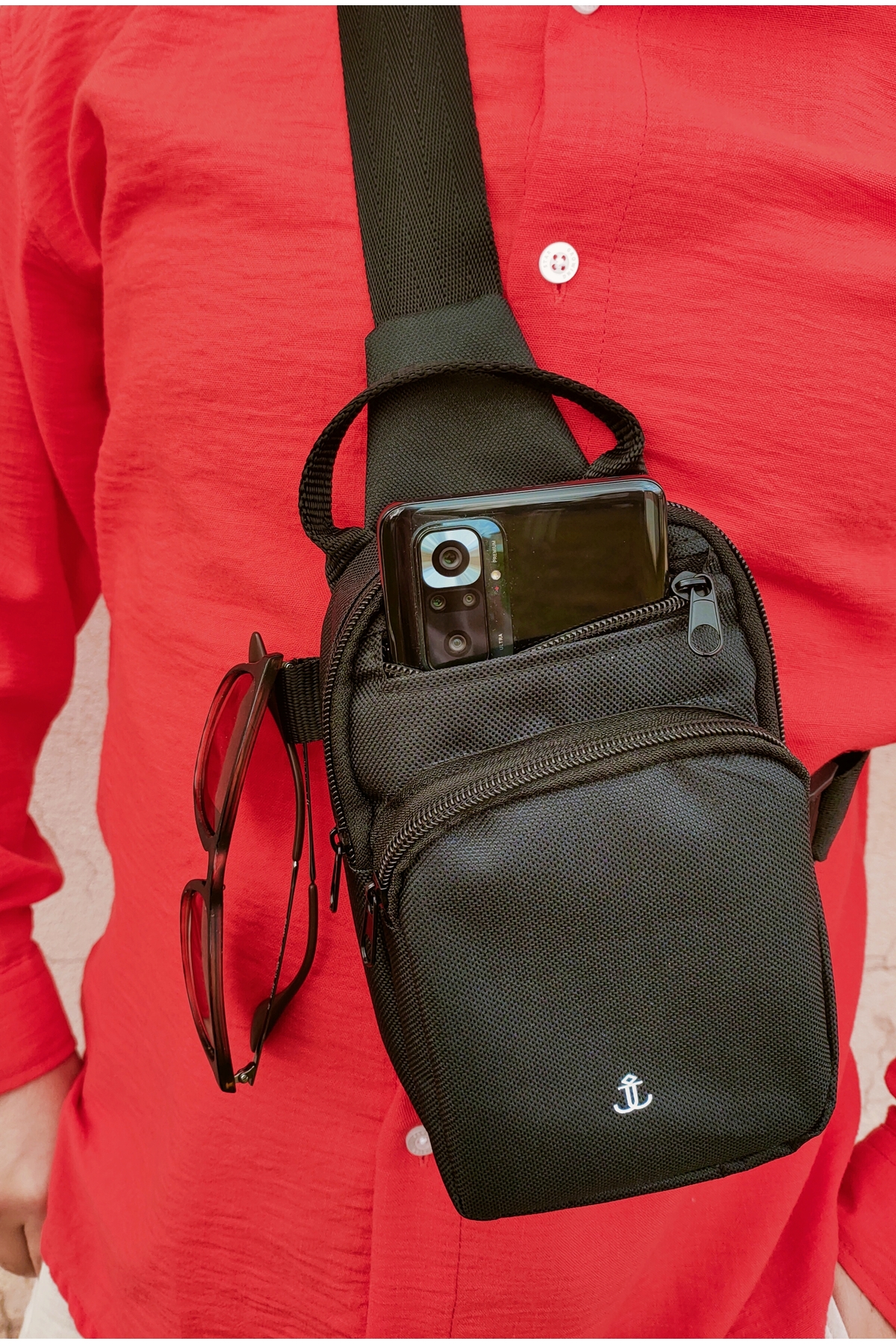 JANJAN GARANTİLİ Orijinal Unisex Yandan Çapraz Askılı-Omuz-Sırt-Yan Body Bag-Günlük Spor Göğüs Çantası - Görsel 2