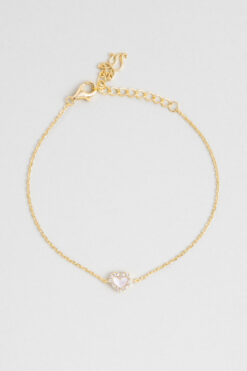 So CHIC... Sedef Kalbi 18 Ayar Sarı Altın Kaplama 19 Cm Gümüş Minimal Bileklik