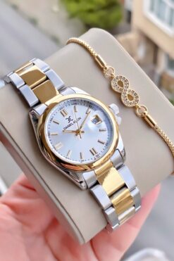 Daniel Klein Kadın kolsaati gold çelik orjinal 3 atm su gecırmez 2 yıl garantili bileklik hediye faturalı