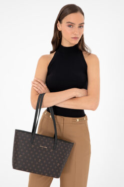 Pierre Cardin Kahve Monogram Omuz Çantası 05PO24K1877