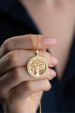 Silvano Jewelry 925 Ayar Gümüş Hayat Ağacı Kolye