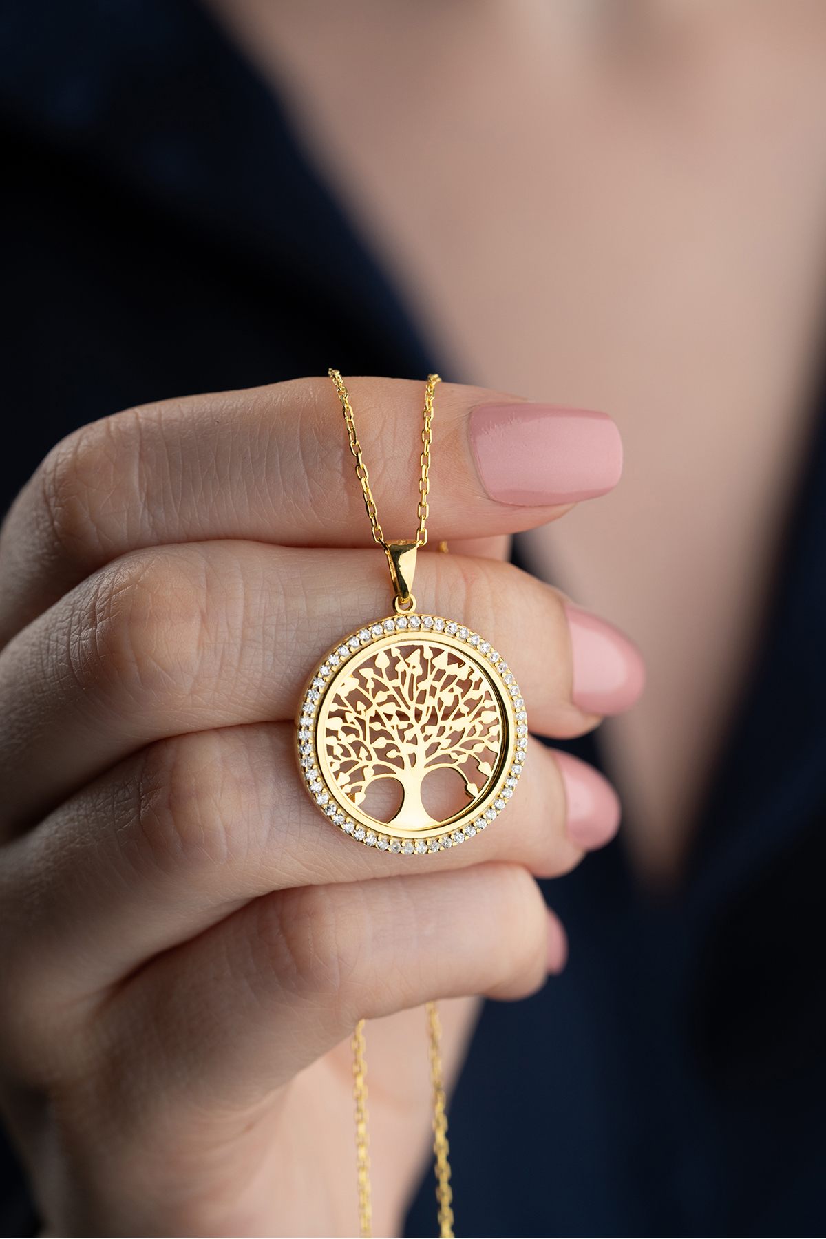 Silvano Jewelry 925 Ayar Gümüş Hayat Ağacı Kolye