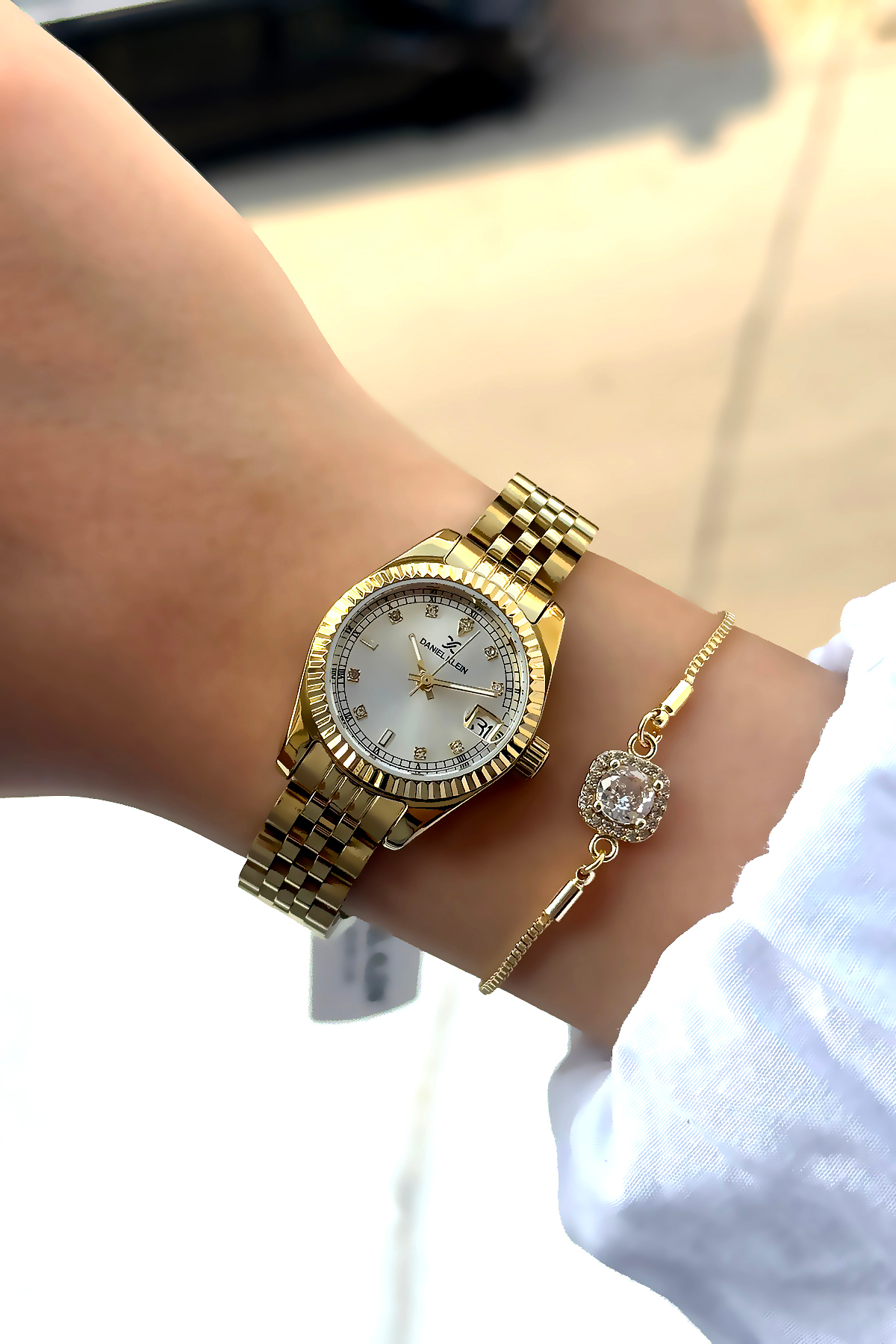 Daniel Klein Jubile Çelik Kordon %100 Orijinal Altın Rengi Kordon Kasa Kadın Kol Saati Bileklik Hediyeli - Görsel 2