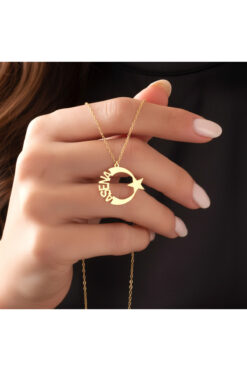 İNDİGO TAKI Isimli Ay Yıldız Gümüş Kolye