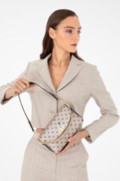 Pierre Cardin Altın Monogram Kadın Omuz Çantası 05PC24K24107