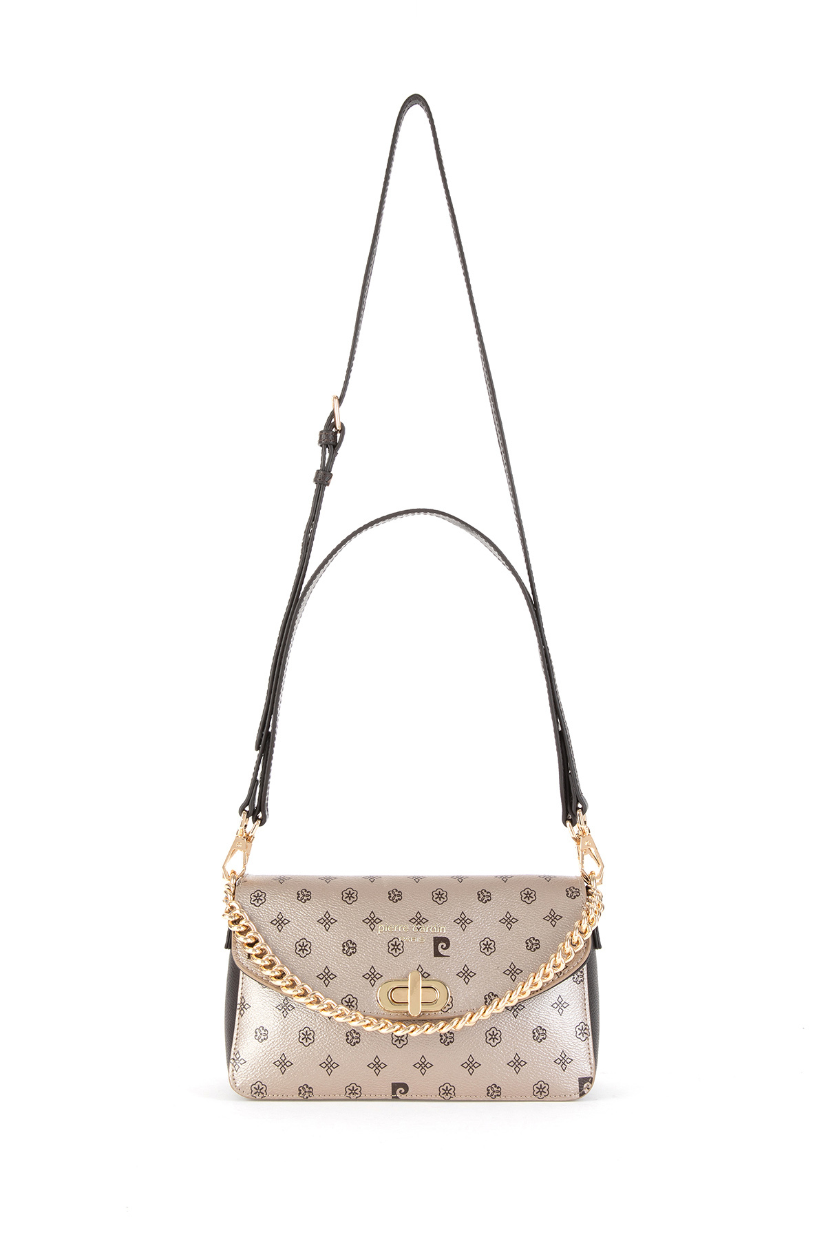 Pierre Cardin Altın Monogram Kadın Omuz Çantası 05PC24K24107 - Görsel 3