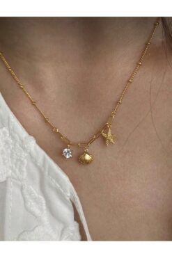 Asia by Leuvoié Asia By Leuvoie İstiridyeli Charm Kolye