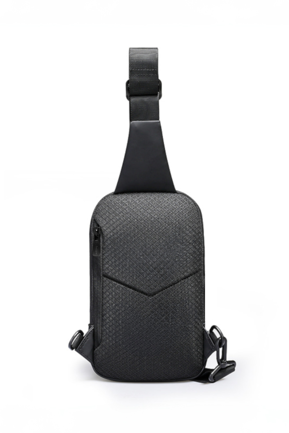 D'VERS Su Geçirmez Siyah Deri Çapraz Askılı Bel ve Omuz Çantası - Görsel 3